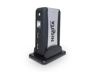 HUB USB NISUTA USB 2.0 7 PORTS C/TRAFO 5V 2A