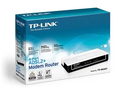 ROUTER ADSL2 4 PORT TP LINK TD8840-T