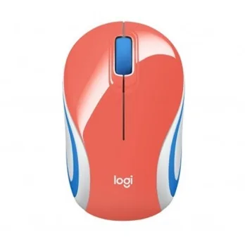 MOUSE INALAMBRICO LOGITECH MINI M187 CORAL