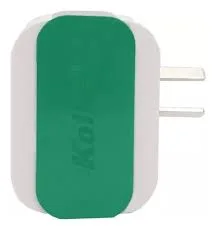 CARGADOR KOLKE USB 220V 5V 3,6A DE 4 PUERTOS VERDE EN CAJA