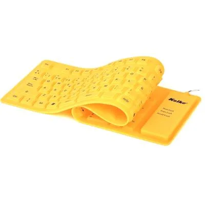 TECLADO USB/PS2 KOLKE FLEXIBLE KT-103 AMARILLO