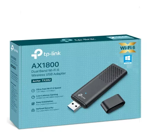 PLACA WIFI USB TP-LINK ARCHER TX20U AX1800 WIFI 6