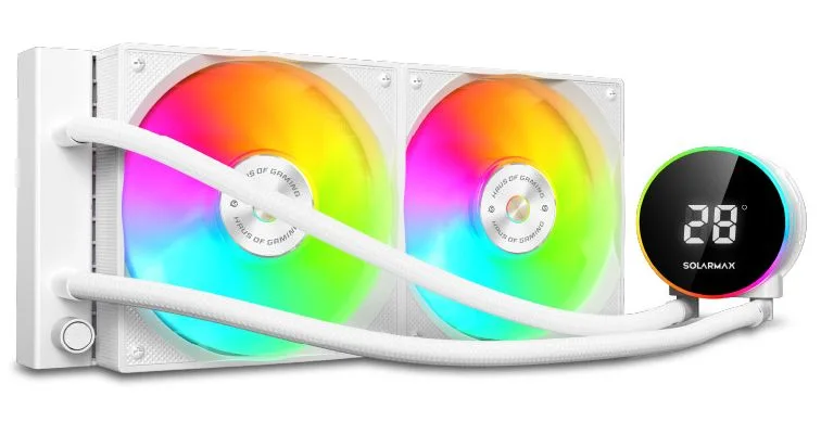 WATER COOLER SOLARMAX 240MM ARGB MODELO WC-W240S BLANCO