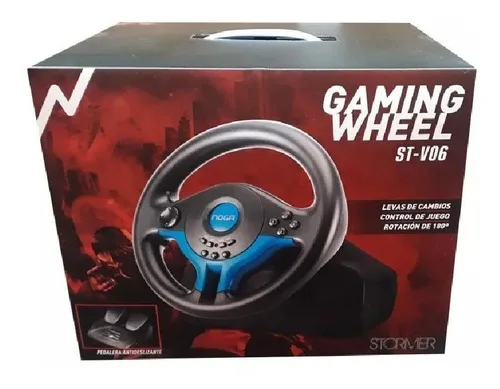 VOLANTE+PEDALERA NOGA ST-V06 PS3 | PS4 | PC | XBOX | XBOX ONE | NS