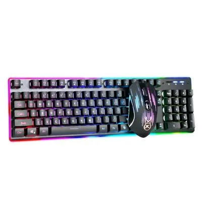 KIT TECLADO+MOUSE GAMER NAXIDO USB LED RGB CM-554