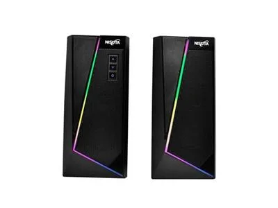 PARLANTE NISUTA NSPAU10B USB Y BLUETOOTH PARA PC CON RGB