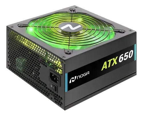 FUENTE NOGA 650W RGB (COOLER 120MM)