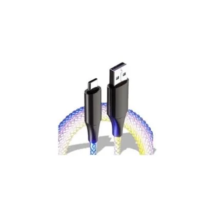 CABLE OPTICO RGB MALLADO USB A TIPO C DE ALTA VELOCIDAD X 1M INT.CO CP01-20-021