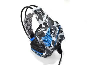 AURICULAR NISUTA OSAUG580CA PS4 CAMUFLADO AZUL TIPO VINCHA C/MIC