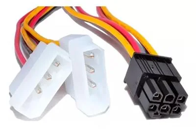 ADAPTADOR NISUTA 6 PINES A 2 MOLEX 4 PINES - P/VIDEO