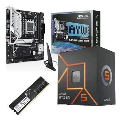 COMBO ACTUALIZACION RYZEN 5 8500G BOX + ASUS B650M-AYW WIFI + 16GB DDR5 4800MHZ COMBO0005