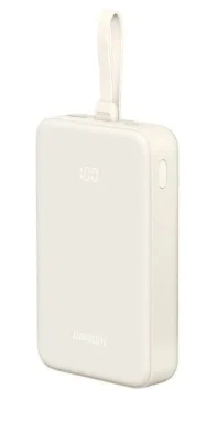 POWER BANK UGREEN 20000MAH C/CABLE INCORPORADO 20W BLANCO