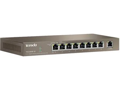 SWITCH POE TENDA TEG1009P  9PORT GIGABIT DESKTOP C/8 PORT POE