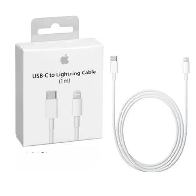 CABLE CARGAR APPLE IPHONE ORIGINA TIPO C A LIGHTNG 1MTS