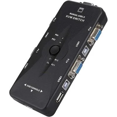 KVM NETMAK NM-KVM4 4 PUERTOS USB  VGA