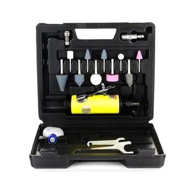 KIT AMOLADORA RECTA 1/4" BAROVO BA1/4KIT - (10 accesorios, acople, 2 adaptadores, 2 llaves de ajust