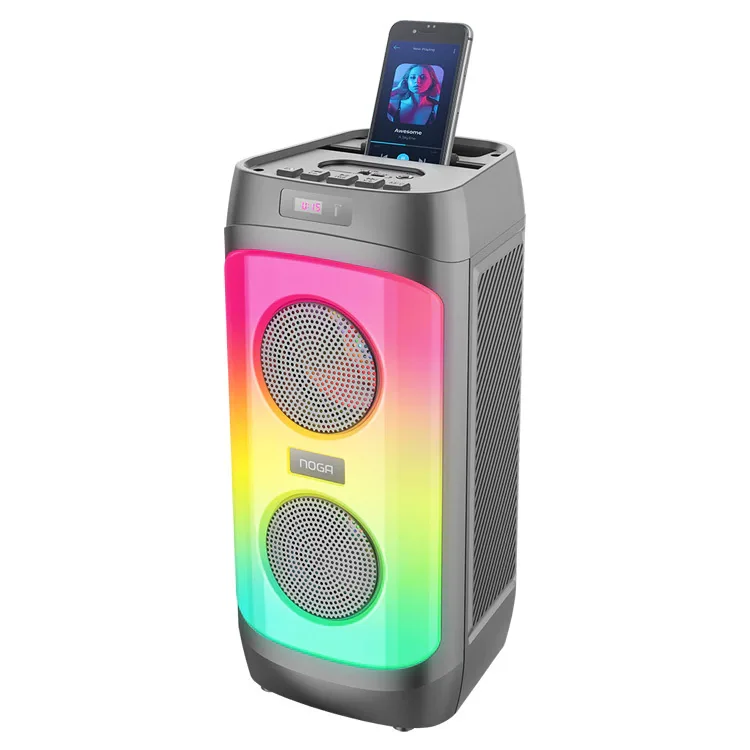 PARLANTE PORTATIL BLUETOOTH NOGA NG-BT645 20W LED RGB