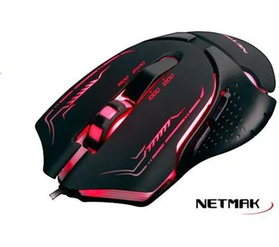 MOUSE USB NETMAK (NM-RAZE) ULTRA GAMER RETROILUMINADO 2400 DPI