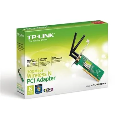 PLACA RED PCI WL 2 ANT TP LINK TL-WN851ND 300MB