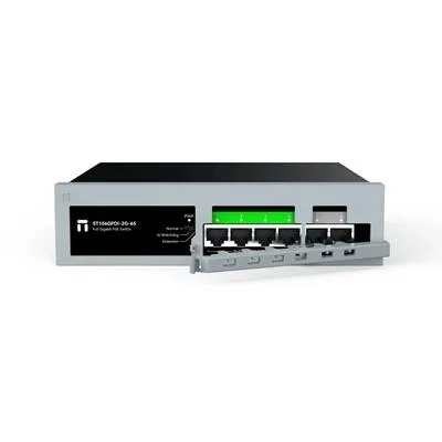 SWITCH 4P POE NETIS ST106GPDI-2G-65 4 PUERTOS POE+ 60W 2 PUERTO UPLINK GE