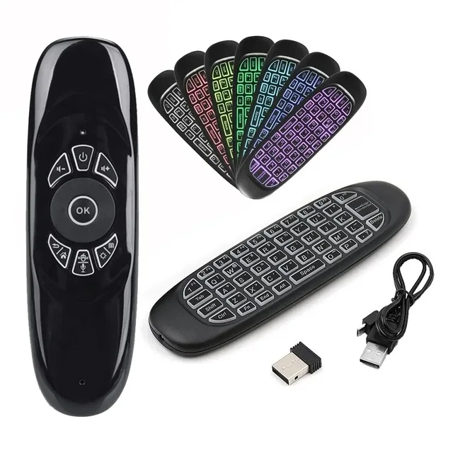 TECLADO SMART TV NOGA + MOUSE INALAMBRICO NKB-AIR RGB