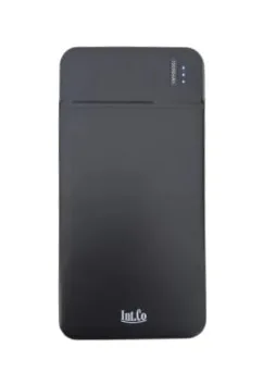 POWER BANK INTCO 10000MAH B-100A CON LED INDICADOR Y DOBLE PUERTO USB-C / MICROUSB