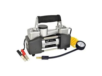 COMPRESOR DE AIRE 12V NISUTA METALICO PARA AUTO 60 L/MIN DOBLE CILINDRO