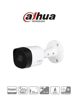 CAMDVR BULLET DAHUA 5MPX B2A51P 280  4 en 1; Máx. 25 fps@5MP; IR 20m; IP67.