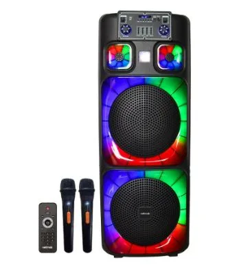 PARLANTE PORTATIL BLUETOOTH NETMAK NM-NONSTOP 12 X 2 40W | DIMENSIONES: 35 X 33 X 93CM KARAOKE
