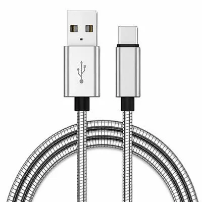 CABLE METALICO INT.CO USB A USB-C PLATEADO 09-083C