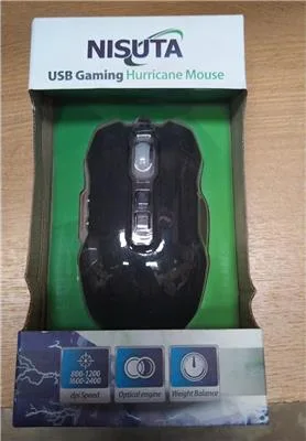 MOUSE USB NISUTA GAMING NSMOG91 2400DPI
