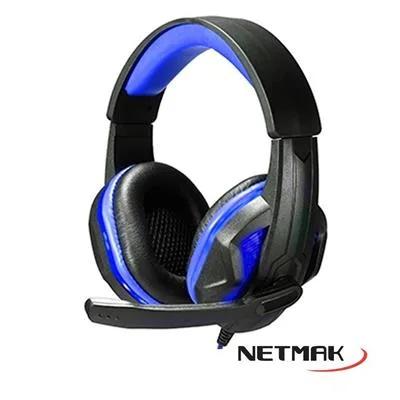 AURICULAR NETMAK TIPO VINCHA NM-INFINITY PS4 GAMER LED LIGHTS