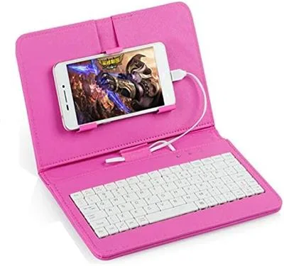 FUNDA MOW 10" TABLET C/TECLADO METALICO BT - PINK