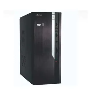 GABINETE SLIM SOLARMAX CIS101 NEGRO FUENTE 500W