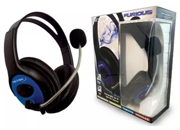 AURICULAR NETMAK GAMER TIPO VINCHA PS4 NM-FURIOUS 1 PLUG 3.5MM