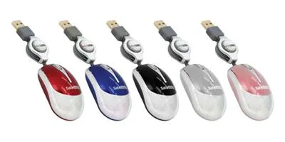 MOUSE USB SATELLITE MINI A-11S 800DPI GRIS