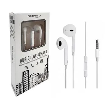 AURICULAR TIPO VINCHA NETMAK NM-UR50 URBAN STYLE MANOS LIBRE PLUG 3.5MM