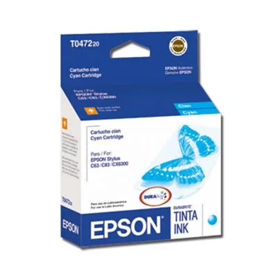 CART TINTA CYAN EPSON 12ML (C63/C65/C83/C85/CX3500/CX4500/CX6300/CX6500)