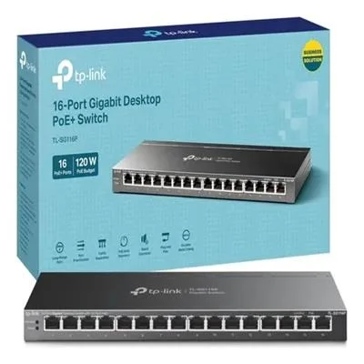 SWITCH 16P TP LINK DESKTOP TL-SG116P  GIGABIT POE 0415952