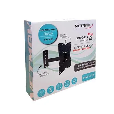 SOPORTE LED/LCD 17" - 42" BRAZO MOVIL NETMAK NM-ST15