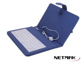 ESTUCHE TABLET 10" CUERO ECO PLEGABLE NEGRO NM-TABKEY10