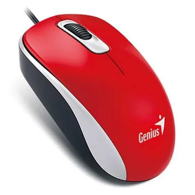 MOUSE USB GENIUS DX-120 ROJO 1200DPI