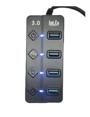 HUB INT.CO KQ008H USB 3.0 DE 4 PUERTOS USB