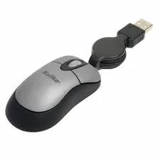 MOUSE USB RETRACTIL MINI KOLKE KM-107 PLATEADO