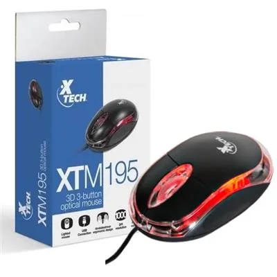 MOUSES XTECH XTM-195 CON LUZ USB