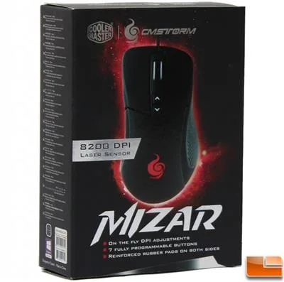 MOUSE USB CM MIZAR GAMING LASER 8200DPI