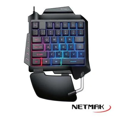 TECLADO NETMAK USB NM-TACTICAL GAMER 35 TECLAS RGB