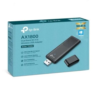ADAPTADOR USB WIFI TP-LINK TX20U AX 1800 WIFI-6 DOBLE BAND 0415959
