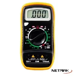 TESTER NETMAK DIGITAL NM-838 CON BUZZER-TEM-DATA HOLD
