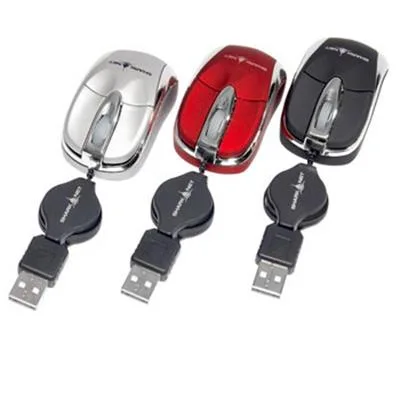 MOUSE USB SHARK  BABY RETRACTIL BLACK